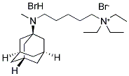 1-TRIETHYLAMMONIO-5-(1-ADAMANTANE-METHYLAMMONIOPENTANE)DIBROMIDE Struktur