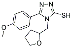 5-(4-METHOXY-PHENYL)-4-(TETRAHYDRO-FURAN-2-YLMETHYL)-4H-[1,2,4]TRIAZOLE-3-THIOL Struktur