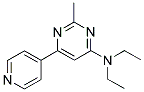 N,N-DIETHYL-2-METHYL-6-PYRIDIN-4-YLPYRIMIDIN-4-AMINE Struktur