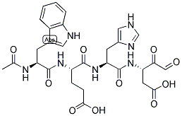 AC-TRP-GLU-HIS-ASP-ALDEHYDE (PSEUDO ACID) Struktur