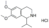 1-ISOPROPYL-6,7-DIMETHOXY-1,2,3,4-TETRAHYDROISOQUINOLINE HYDROCHLORIDE Struktur