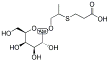 2-(2-CARBOXYETHYLTHIO)-PROPYL ALPHA-D-GALACTOPYRANOSIDE Struktur