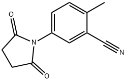 5-(2,5-DIOXO-1-PYRROLIDINYL)-2-METHYLBENZENECARBONITRILE Struktur