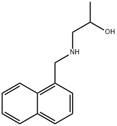 1-[(NAPHTHALEN-1-YLMETHYL)-AMINO]-PROPAN-2-OL Struktur