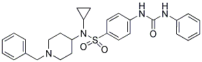 N-[4-(((1-BENZYLPIPERIDIN-4-YL)CYCLOPROPYLAMINO)SULPHONYL)PHENYL]-N'-PHENYLUREA Struktur