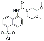 5-[3,3-BIS-(2-METHOXY-ETHYL)-UREIDO]-NAPHTHALENE-1-SULFONYL CHLORIDE Struktur