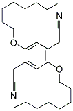 2,5-BIS(OCTYLOXY)BENZENE-1,4-DIACETONITRILE Struktur