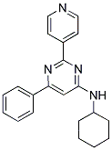 N-CYCLOHEXYL-6-PHENYL-2-PYRIDIN-4-YLPYRIMIDIN-4-AMINE Struktur