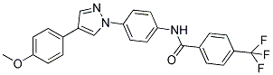 N-[4-(4-(4-METHOXYPHENYL)-1H-PYRAZOL-1-YL)PHENYL]-4-(TRIFLUOROMETHYL)BENZAMIDE Struktur