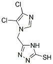 5-(4,5-DICHLOROIMIDAZOL-1-YLMETHYL)-4H-1,2,4-TRIAZOLE-3-THIOL Struktur