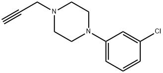 1-(3-CHLOROPHENYL)-4-(2-PROPYNYL)PIPERAZINE Struktur