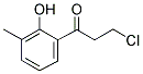 3-CHLORO-1-(2-HYDROXY-3-METHYL-PHENYL)-PROPAN-1-ONE Struktur