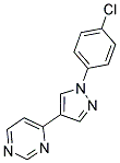 4-[1-(4-CHLOROPHENYL)-1H-PYRAZOL-4-YL]PYRIMIDINE Struktur