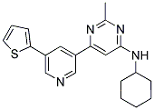 N-CYCLOHEXYL-2-METHYL-6-(5-THIEN-2-YLPYRIDIN-3-YL)PYRIMIDIN-4-AMINE