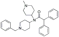 N-(1-BENZYLPIPERIDIN-4-YL)-2,2-DIPHENYL-N-(1-METHYLPIPERIDIN-4-YL)ACETAMIDE