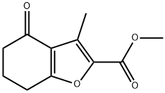 METHYL 3-METHYL-4-OXO-4,5,6,7-TETRAHYDRO-1-BENZOFURAN-2-CARBOXYLATE Struktur