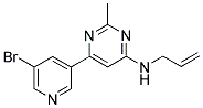 N-ALLYL-6-(5-BROMOPYRIDIN-3-YL)-2-METHYLPYRIMIDIN-4-AMINE Struktur