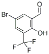 5-BROMO-2-HYDROXY-3-(TRIFLUOROMETYL)BENZALDEHYDE Struktur