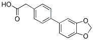 4-BIPHENYL-[1,3]DIOXOL-5-YL-ACETIC ACID Struktur