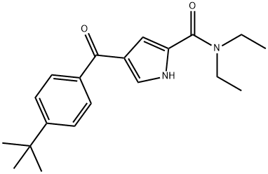 4-[4-(TERT-BUTYL)BENZOYL]-N,N-DIETHYL-1H-PYRROLE-2-CARBOXAMIDE Struktur