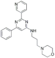 (3-MORPHOLIN-4-YL-PROPYL)-(6-PHENYL-2-PYRIDIN-3-YL-PYRIMIDIN-4-YL)-AMINE Struktur