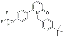 1-(4-TERT-BUTYL-BENZYL)-6-(4-TRIFLUOROMETHOXY-PHENYL)-1H-PYRIDIN-2-ONE Struktur