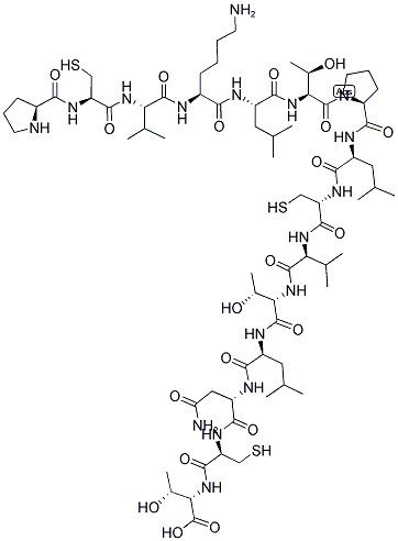 H-PRO-CYS-VAL-LYS-LEU-THR-PRO-LEU-CYS-VAL-THR-LEU-ASN-CYS-THR-OH Struktur