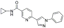 N-CYCLOPROPYL-6-(1-PHENYL-1H-PYRAZOL-4-YL)NICOTINAMIDE Struktur