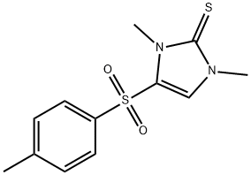 1,3-DIMETHYL-4-[(4-METHYLPHENYL)SULFONYL]-1,3-DIHYDRO-2H-IMIDAZOLE-2-THIONE Struktur