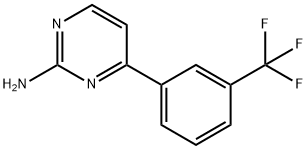 4-[3-(TRIFLUOROMETHYL)PHENYL]-2-PYRIMIDINAMINE Struktur