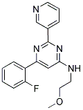 6-(2-FLUOROPHENYL)-N-(2-METHOXYETHYL)-2-PYRIDIN-3-YLPYRIMIDIN-4-AMINE Struktur