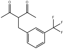 3-[3-(TRIFLUOROMETHYL)BENZYL]-2,4-PENTANEDIONE Struktur