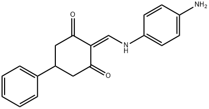 2-[(4-AMINOANILINO)METHYLENE]-5-PHENYL-1,3-CYCLOHEXANEDIONE Struktur