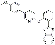 2-(2-([5-(4-METHOXYPHENYL)PYRIMIDIN-2-YL]OXY)PHENYL)-1,3-BENZOTHIAZOLE Struktur