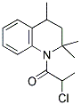 1-(2-CHLOROPROPANOYL)-2,2,4-TRIMETHYL-1,2,3,4-TETRAHYDROQUINOLINE Struktur