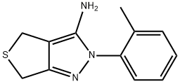 2-(2-METHYLPHENYL)-2,6-DIHYDRO-4H-THIENO[3,4-C]PYRAZOL-3-AMINE Struktur