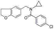 4-CHLORO-N-CYCLOPROPYL-N-((2,3-DIHYDROBENZOFURAN-5-YL)METHYL)BENZAMIDE Struktur