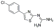 N''-[4-(4-CHLOROPHENYL)-1,3-THIAZOL-2-YL]GUANIDINE Struktur