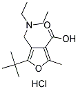 5-TERT-BUTYL-4-DIETHYLAMINOMETHYL-2-METHYL-FURAN-3-CARBOXYLIC ACID HYDROCHLORIDE Struktur