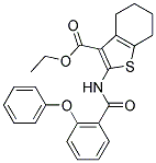 ETHYL 2-[(2-PHENOXYBENZOYL)AMINO]-4,5,6,7-TETRAHYDRO-1-BENZOTHIOPHENE-3-CARBOXYLATE Struktur