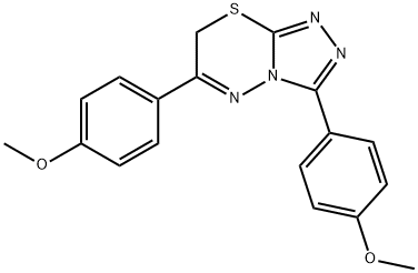 3,6-BIS(4-METHOXYPHENYL)-7H-[1,2,4]TRIAZOLO[3,4-B][1,3,4]THIADIAZINE Struktur