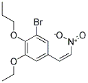 1-BROMO-3-ETHOXY-5-(2-NITROVINYL)-2-PROPOXYBENZENE Struktur