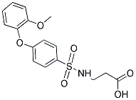 BETA-ALANINE, N-[[4-(2-METHOXYPHENOXY)PHENYL]SULFONYL]- Struktur