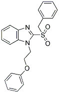 2-(BENZYLSULFONYL)-1-(2-PHENOXYETHYL)-1H-BENZIMIDAZOLE Struktur