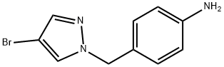 4-(4-BROMO-PYRAZOL-1-YLMETHYL)-PHENYLAMINE Struktur