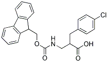 FMOC-DL-2-(4-CHLOROBENZYL)-3-AMINO-PROPIONIC ACID Struktur