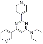 N,N-DIETHYL-6-PYRIDIN-3-YL-2-PYRIDIN-4-YLPYRIMIDIN-4-AMINE Struktur