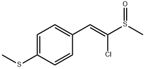 1-CHLORO-2-[4-(METHYLSULFANYL)PHENYL]VINYL METHYL SULFOXIDE Struktur