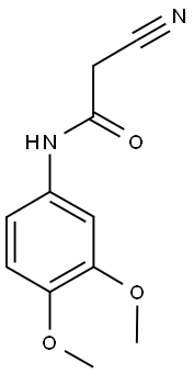 2-CYANO-N-(3,4-DIMETHOXY-PHENYL)-ACETAMIDE Struktur