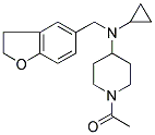 1-ACETYL-N-CYCLOPROPYL-N-((2,3-DIHYDROBENZOFURAN-5-YL)METHYL)-4-PIPERIDINEMETHANAMINE Struktur